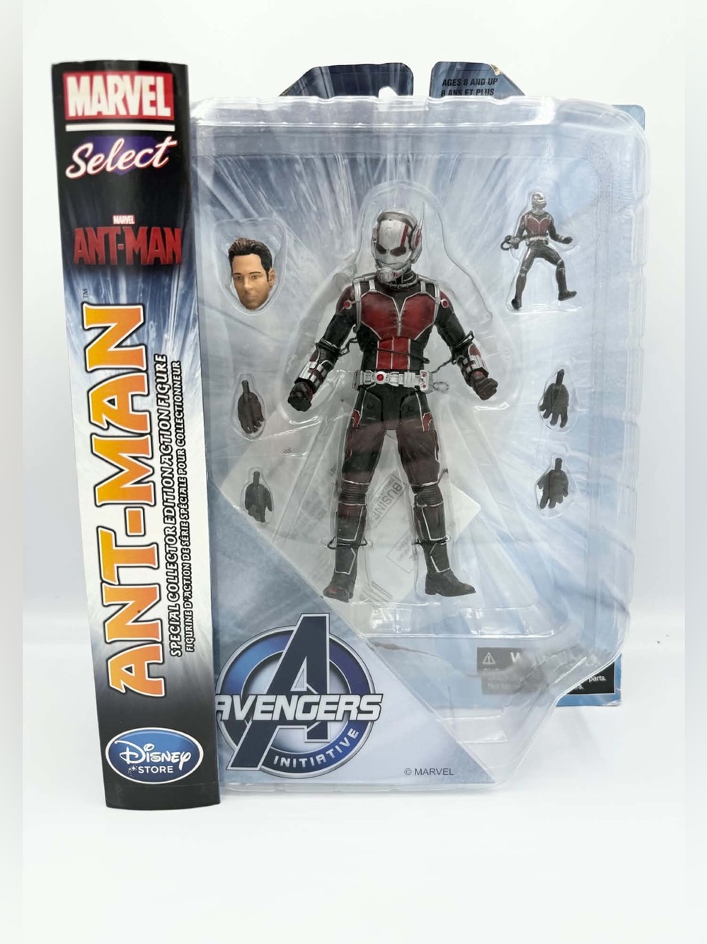 MARVEL SELECT ANT-MAN FIGURE SPECIAL EDITION EXCLUSIVE UNMASKED SCOTT LANG RUDD